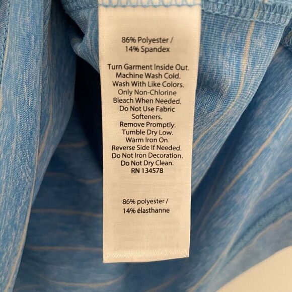 Vineyard Vines Pinecrest Stripe Sankaty Performance Polo Size M in Blue - Picture 6 of 8